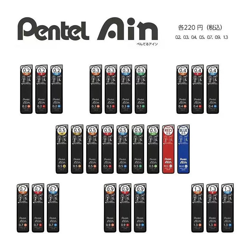 ไส้ดินสอกดญี่ปุ่น Pentel Ain ร - Pentel Pen Energel บทวิจารณ์และราคา