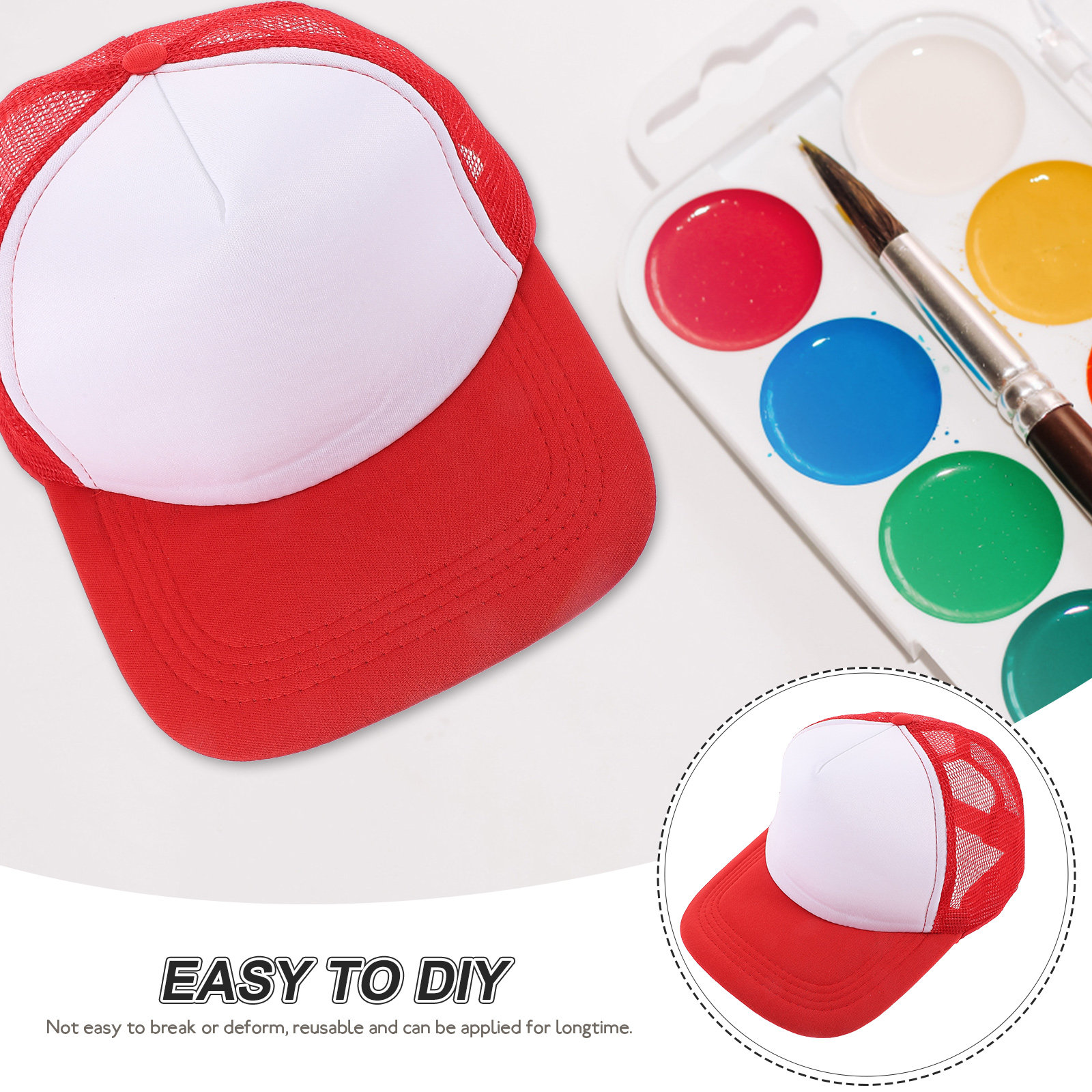 หมวกแก๊ปตาข่ายเปล่าสำหรับงานซั - Hat Sublimation Blank บทวิจารณ์และราคา