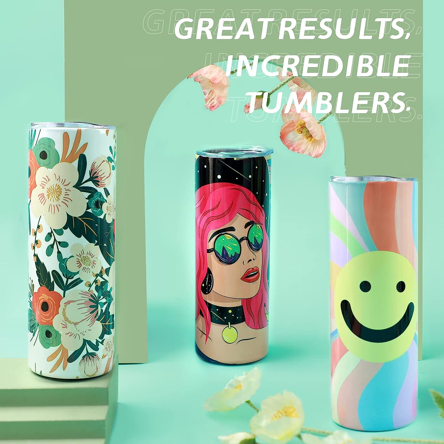 Htvront 8ชิ้นแก้วทัมเบลอร์สแตน - Sublimation Mug White บทวิจารณ์และราคา